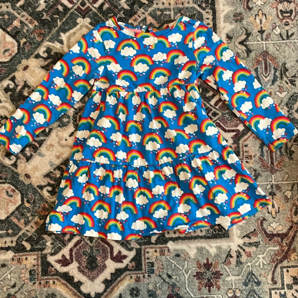 Mini Boden rainbow dress (2-3 y)